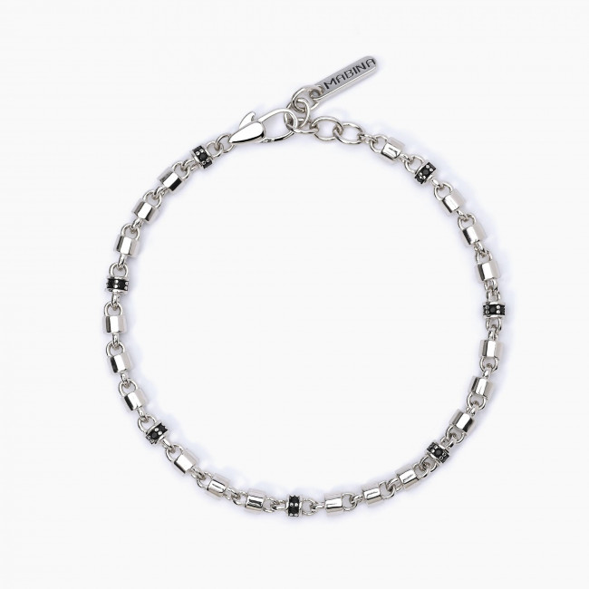 BRACCIALE UOMO MABINA MILLIONARIE ARGENTO 533631