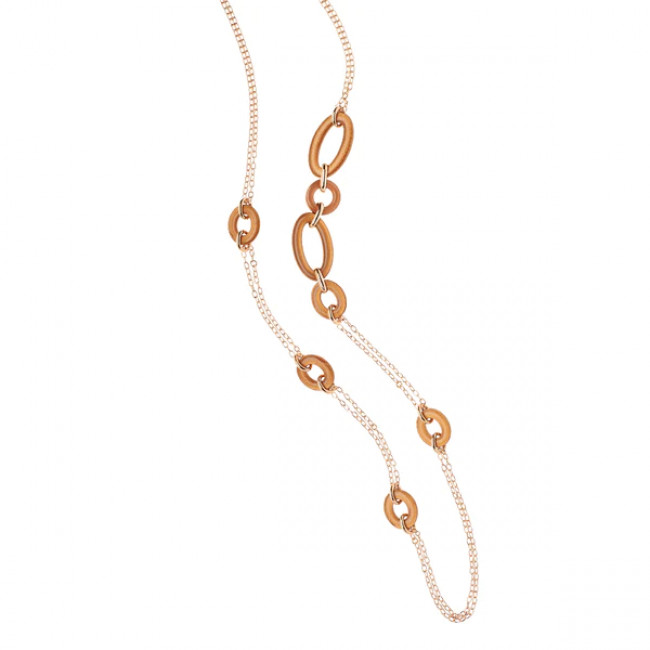 COLLANA ROSSO PREZIOSO DROP CHAIN 22124 DUNE