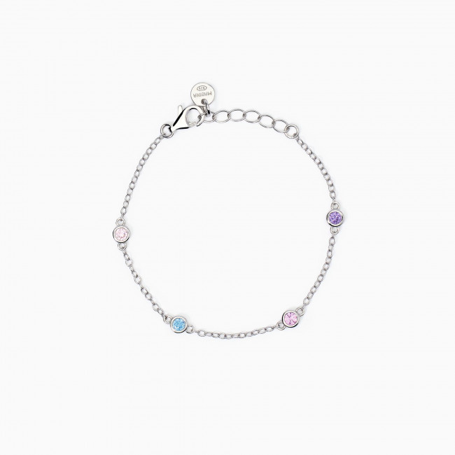 BRACCIALE MABINA JUNIOR ARGENTO RAINBOW 533871