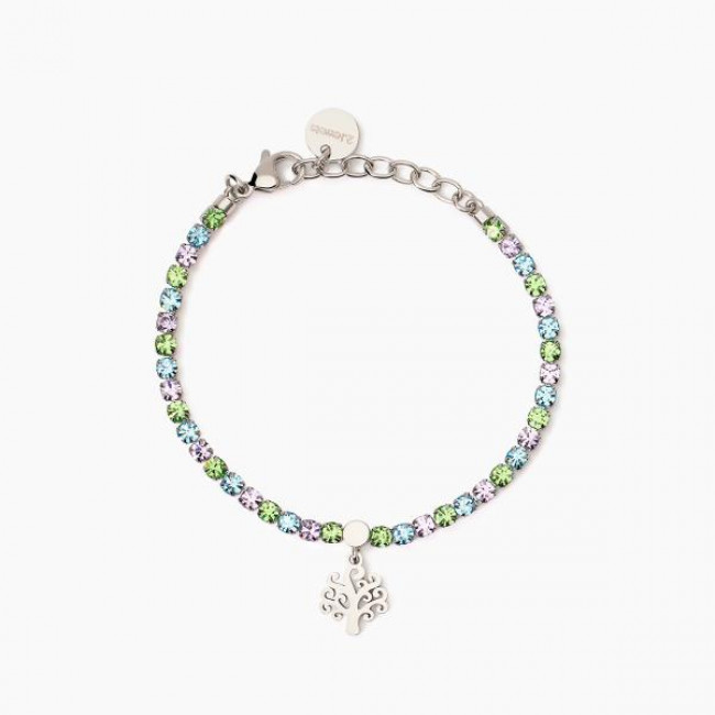 BRACCIALE 2JEWELS ACCIAIO CRISTALLI 232529