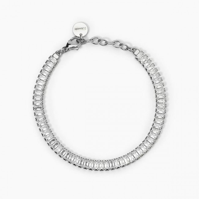 BRACCIALE 2JEWELS ACCIAIO CRISTALLI 232430