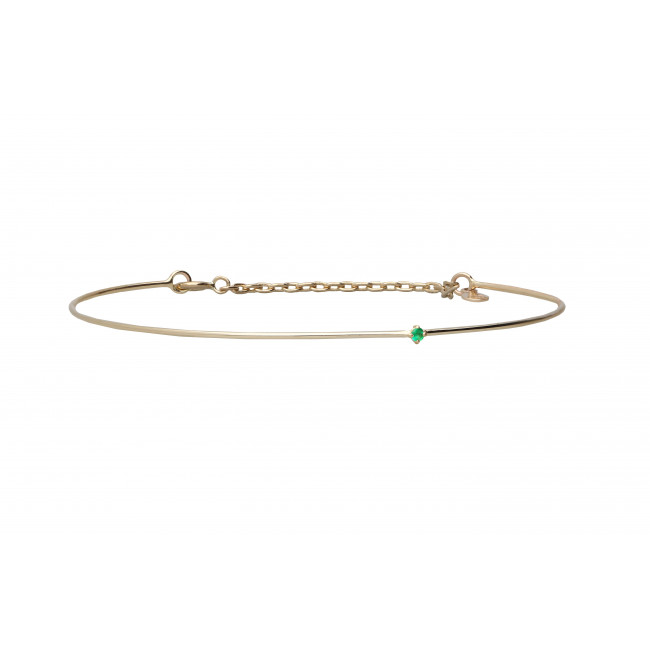 BRACCIALE ORO 9KT E SMERALDO CUPIDO BR355GSM-M