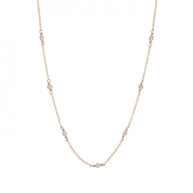 COLLANA ALISIA ARGENTO 925 KESHI SIMPLE AL4419-ORO 