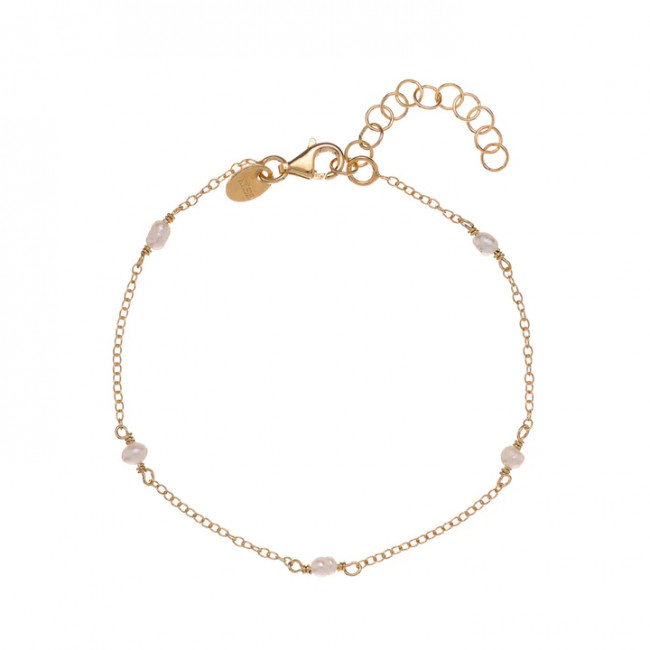 BRACCIALE ALISIA ARGENTO 925 KESHI SIMPLE AL4420-ORO