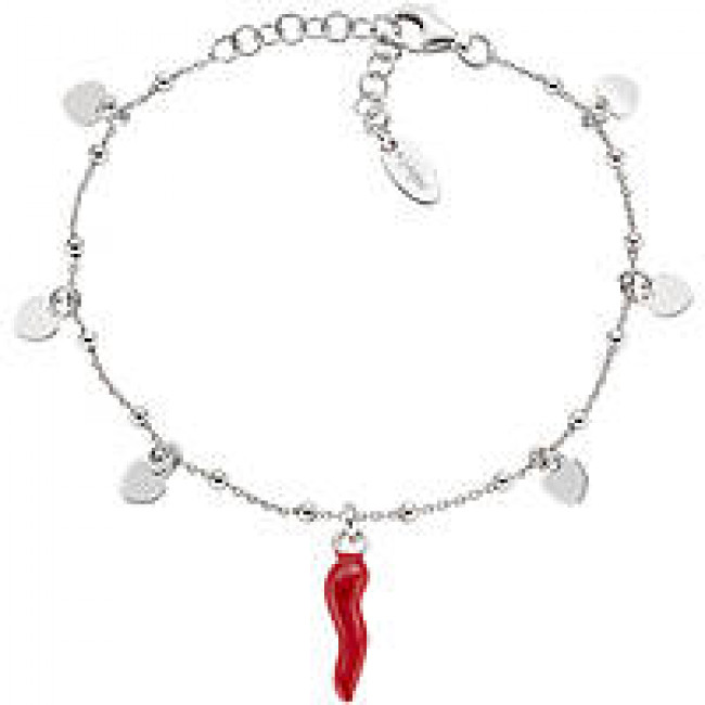 BRACCIALE ARGENTO PEPERONCINO CUORE AMEN BRCSHBR3