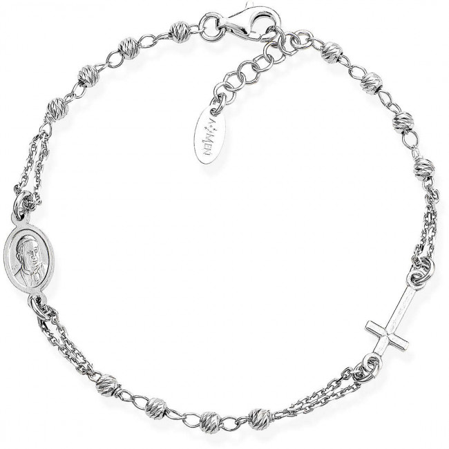 BRACCIALE ARGENTO ROSARI AMEN BROBD3