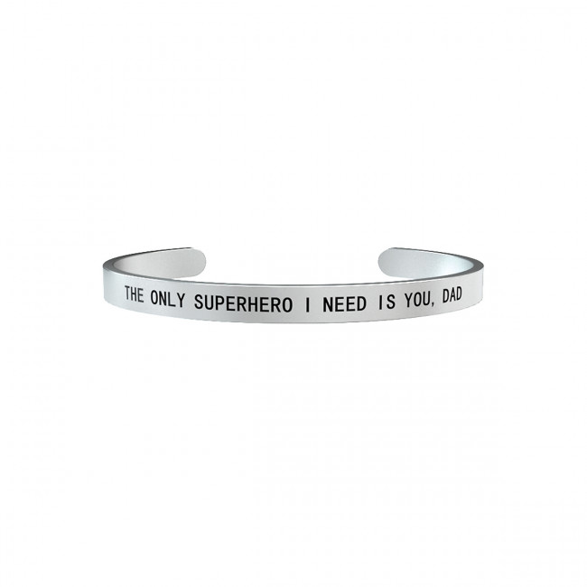 BRACCIALE KIDULT FAMILY THE ONLY SUPERHERO I NEEDIS YOU,DAD 731163