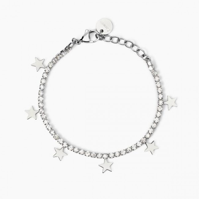 BRACCIALE 2JEWELS ACCIAIO CRISTALLI TENNIS 232588