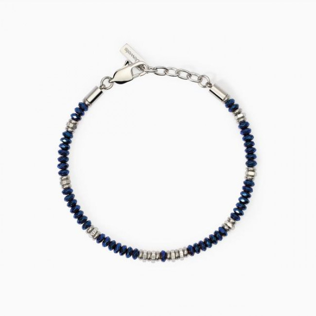 BRACCIALE  2JEWELS ACCIAIO EMATITE BLU 232550