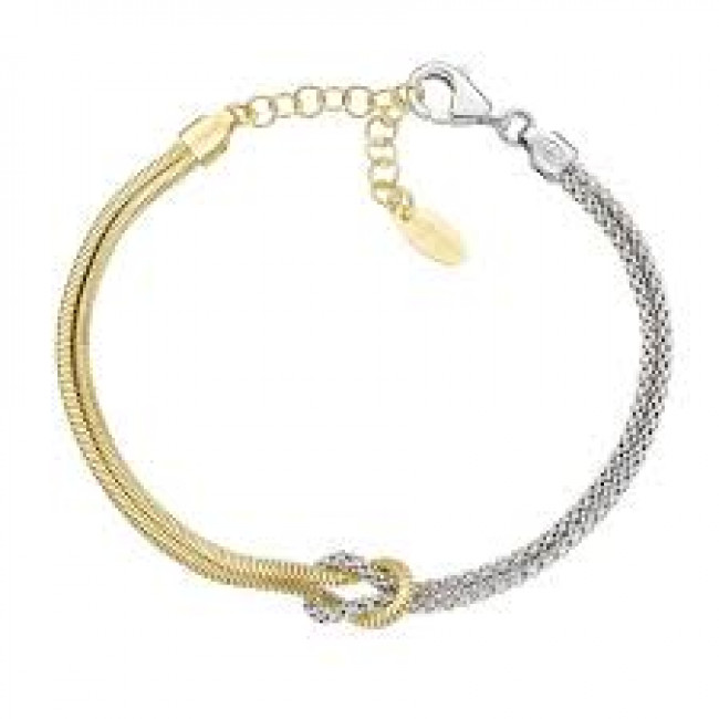 BRACCIALE ARGENTO NODO D'AMORE AMEN BRNOAMBG18