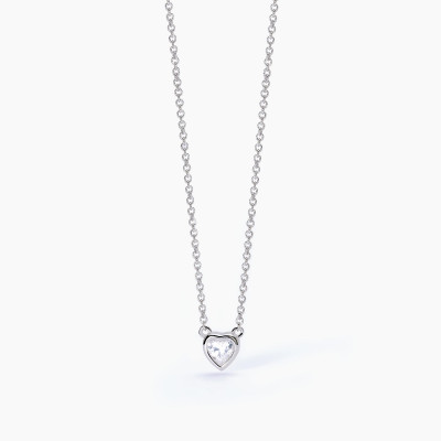 Collana Mabina con Croce in Argento e Zirconi 553015